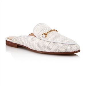 PERFECT CONDITION Sam Edelman white mules
